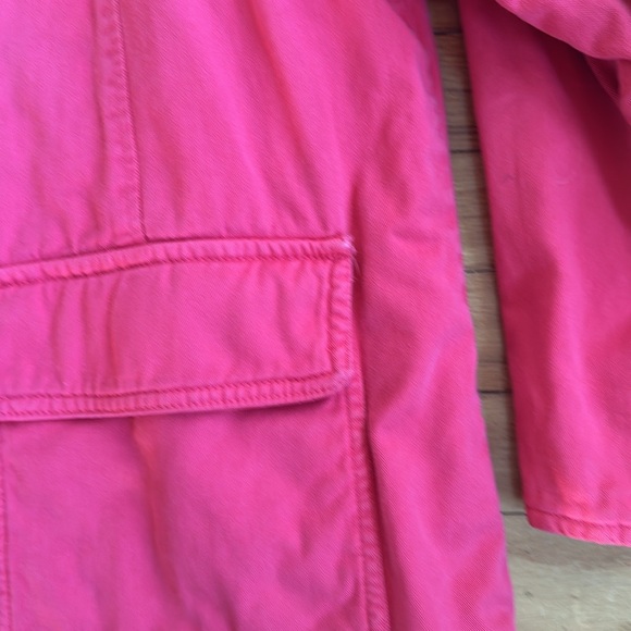 Red Quilted Chore Barn Coat, Size Large - Picture 5 of 8